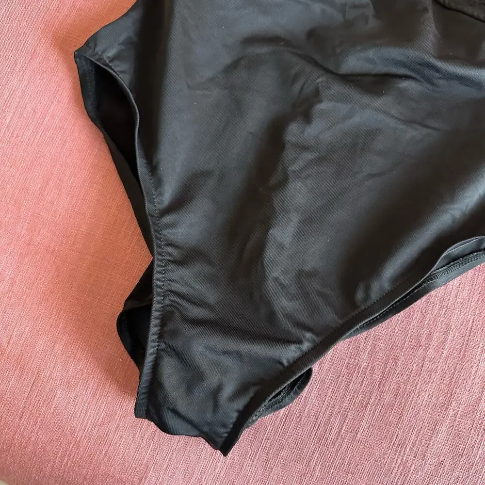 Miraclesuit | Size 16 One Piece Swimsuit Black Mesh Made in USA